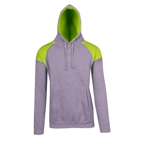 Mens Shoulder Contrast Zip Hoodie