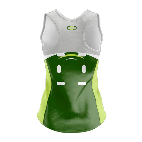 Custom Ladies Netball Singlet 117 Back View